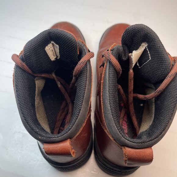 VINTAGE HAWKINS Gore-Tex Leather Walking Boots UK 4 Brown Leather boots Hiking - Picture 15 of 16